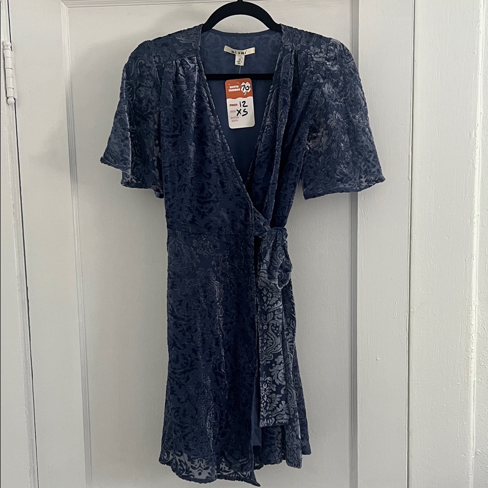 Miami Deep Blue Lace Mini Dress